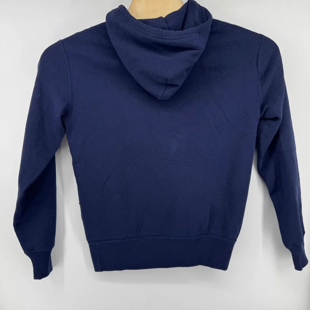 Polo Ralph Lauren Mens Navy Blue 1967 Graphic Pullover Hoodie Sweatshirt Small